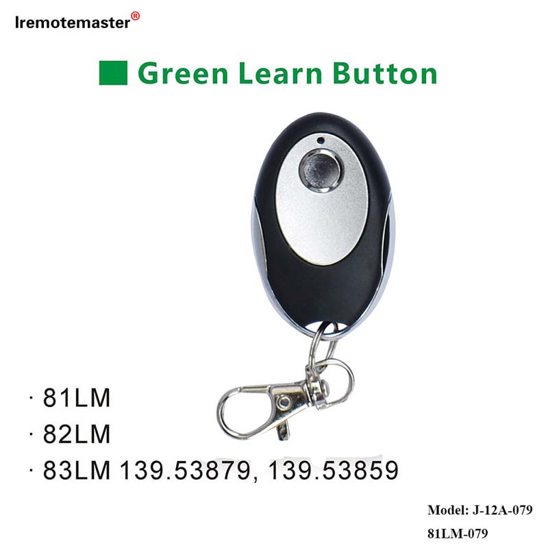 Untuk 81LM 82LM 83LM Green Learn Butang 390MHz Penggantian Jauh Pintu Gerbang