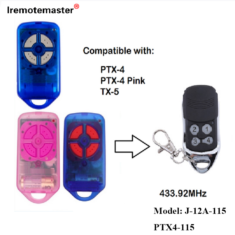 Untuk PTX4 433.92 MHz Gate Gate Door Remote Control Rolling Code